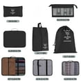 thumbnail image 4 of Packing Cubes for Travel, 8Pcs Travel Cubes Set Foldable Waterproof Suitcase Organizer Luggage Storage Bag, Black, 4 of 7