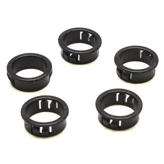 Heyco Boat Snap Bushing SB-1093-15 | Godfrey 1 Inch Black Plastic (Set of 5)