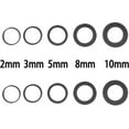 thumbnail image 4 of Silicone Rolling Pin Guide Rings, 5-Piece Set for Even Dough Rolling, Baking Accessories for Fondant, Pizza, Cookies, Grey, 4 of 5