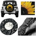 thumbnail image 5 of Spare Tire Cover Butterfly and Sunflower She is Sunshine Wheel Protectors Waterproof Dust-Proof Wheel Covers Universal Fit for SUV Truck Trailer RV Camper Travel Trailers, 5 of 7