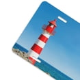 thumbnail image 2 of Kdxio Red And White Lighthouse License Plate Car Front License Plate Car Decoration Car Accessories Front Tag Plate Standard Size, 2 of 8