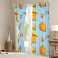 thumbnail image 3 of Erosebridal Kids Cute Capybara Fruit Oranges Curtains Pack of 2 (42x84 Each),Harvest Pumpkins Curtains Blackout For Boys Girls,Ultra Soft Home Decor, 3 of 6