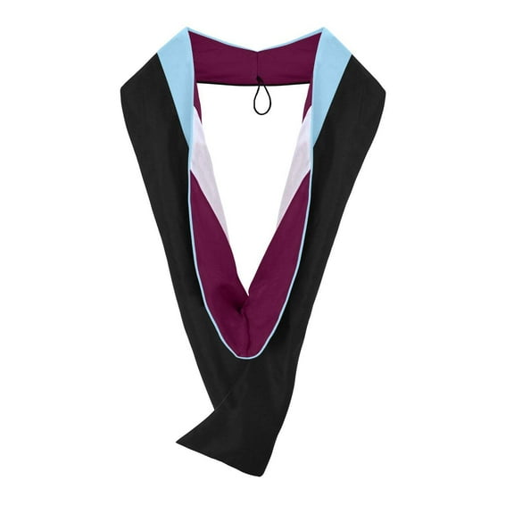 Endea Graduation Masters Hood For Education, Counseling  Guidance, Arts in Education - Light Blue/Maroon/White