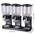 thumbnail image 2 of maytalsory Three-Head Upright Plastic Cereal Machine Cereal Dispenser Box, 2 of 9