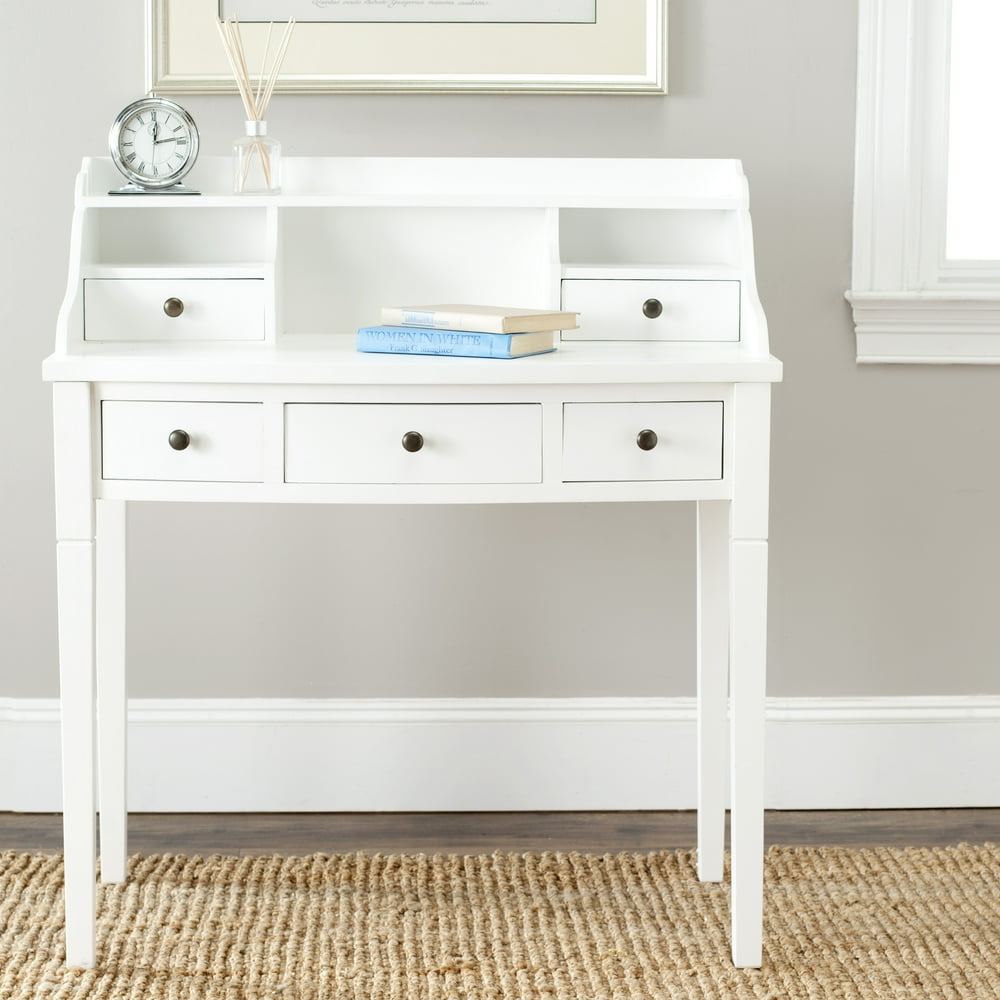 Safavieh Landon Solid Contemporary 5 Drawer Writing Desk - Walmart.com ...