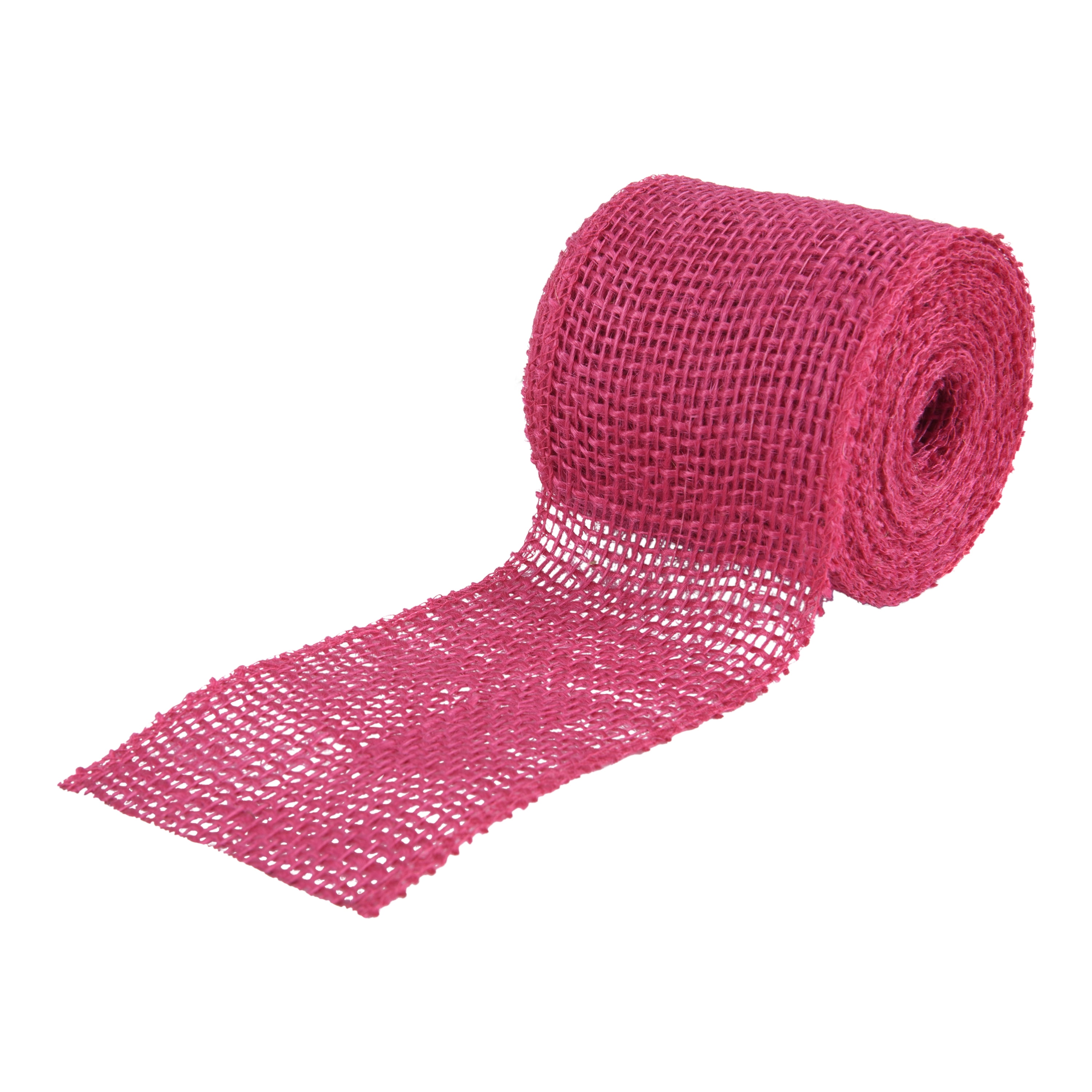 Love, Laugh, Craft Valentine Assorted Burlap Rolls, 3" X 5 Yd, White/Orchid/Red/Natural