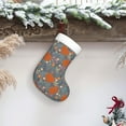 thumbnail image 6 of Yiaed Floral Squirrel Print Christmas Stockings, Christmas Stockings Hanging Ornaments, Christmas Stockings for Family Christmas Holiday Decorations, 6 of 7