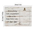 thumbnail image 5 of Mothers Day Frame Letter Writing Wooden Picture Frame Mothers Day Gifts Customized Your Own Image Holds 4x6 Inch Photoes Creative Photo Frame for Mother Birthday Thanksgiving Day Gifts, 5 of 6