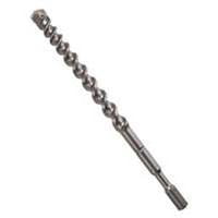 Speedx Wild-Bore 4-Cutter Head Rotary Hammer Drill Bit, 1 in Dia, 13 in L, (2) 8 in Spiral Flute, Spline