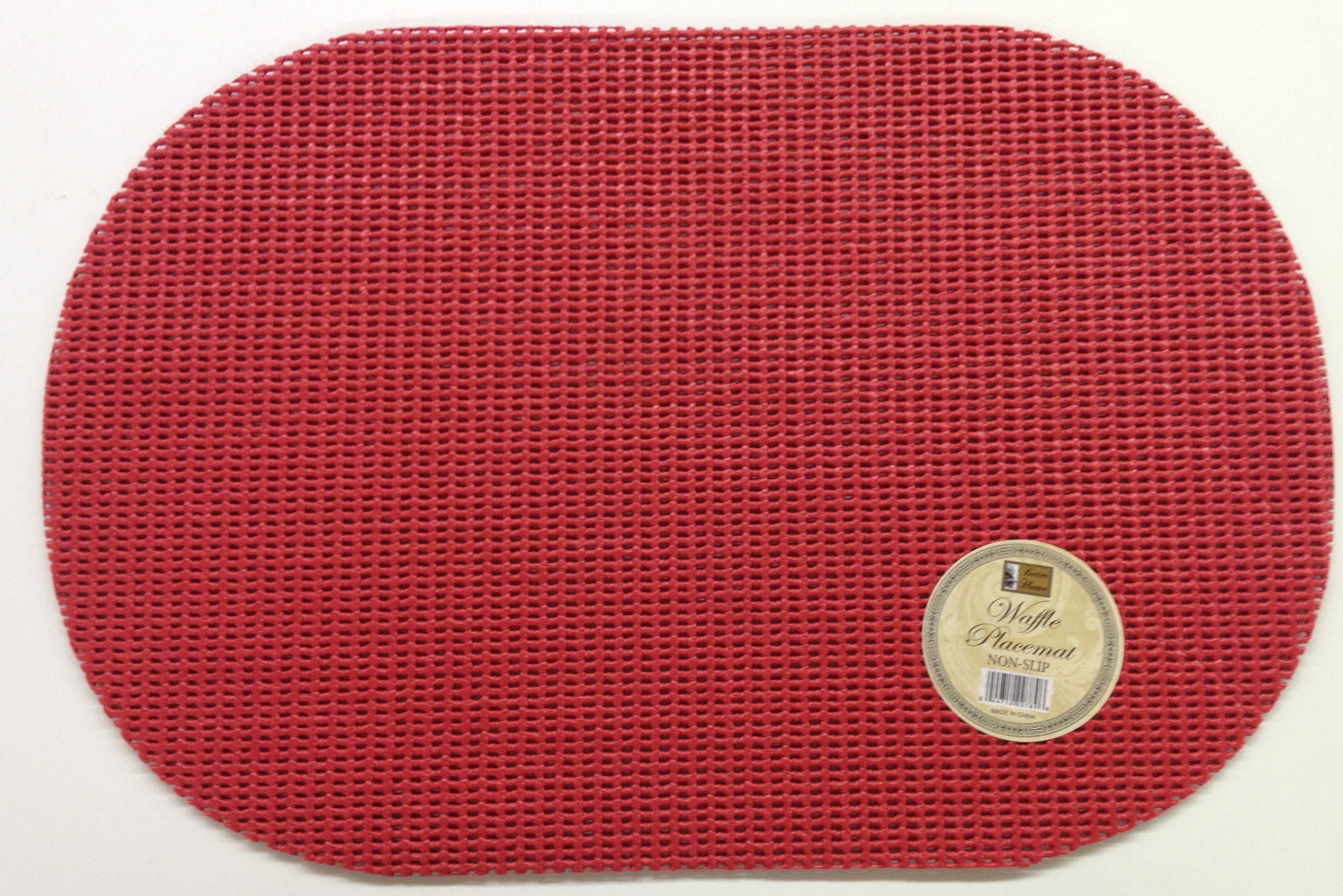 Waffle Weave Placemats Set of 4 PVC Vinyl Various Colors 13"x18" Outdoor Indoor 