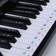 thumbnail image 2 of PVC Music Notation Labels Suitable for 88 61 54 Key Digital Pianos Learning Tool Quick Installation Beginner Essential, 2 of 4