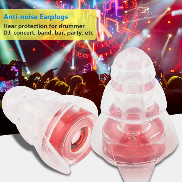 Bouchons d'Oreilles à Réduction de Bruit, Bouchons d'Oreilles de Concert Efficaces pour Batteur, Confortables à Porter Coupés pour Protection Auditive de Fête