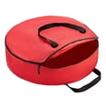 thumbnail image 1 of Bolsa de árbol de Navidad a prueba de desgarros forma forma forma 201D Tela de tela Impermeable Ligero Organizador de protección Bolsa grande de cojín para - Rojo-1 60x18cm shamjiam Bolsillo de almacenamiento, 1 of 7