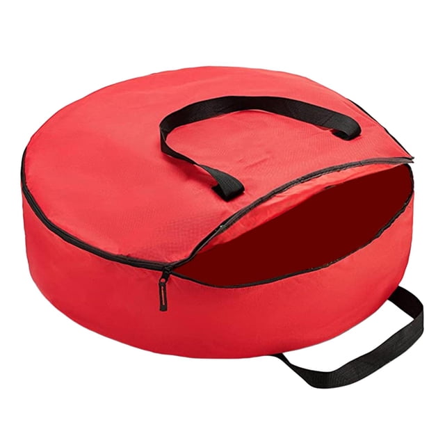 Bolsa de árbol de Navidad a prueba de desgarros forma forma forma 201D Tela de tela Impermeable Ligero Organizador de protección Bolsa grande de cojín para - Rojo-1 60x18cm shamjiam Bolsillo de almacenamiento