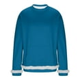 thumbnail image 3 of RKSTN Fleece Sweatshirts for Men Oversized Crewneck Pullover Hoodless Sweatshirt Top Mens Casual Solid Round Neck Loose Fits Comfy Long Sleeve Sweatshirt with Pockets Fall Winter Clothes, 3 of 7