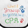 thumbnail image 4 of Inktastic Future Cpa Accountant Boys or Girls Baby Bib, 4 of 4