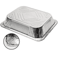 thumbnail image 3 of VeZee 9" x 13" Half Size Deep Aluminum Foil Pans | Disposable Steam Table Trays for Cooking, Baking & Catering: 20 Count, 3 of 6