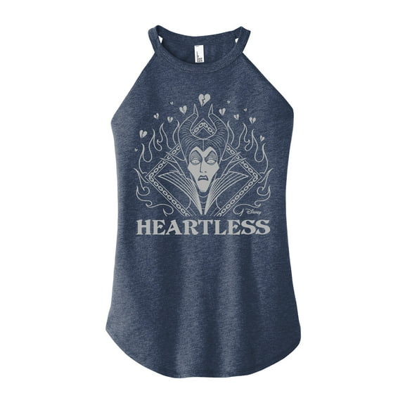 Disney Villains - Maleficent Heartless - Juniors High Neck Tank Top