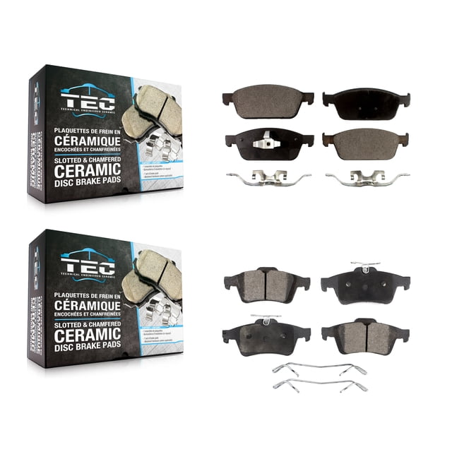 TEC Front Rear Ceramic Brake Pads Kit for Car 2013-2018 Ford Focus ST KTC-100279
