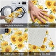 thumbnail image 3 of Honeii Artistic Marble Pattern Sunflower Pattern Door Mat, Welcome Door Mats Outdoor Indoor, Stain and Fade Resistant, Non-Slip Entry Matfor Bedroom, Bathroom, Kitchen, 3 of 7