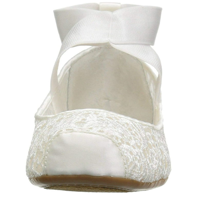 Jessica Simpson Maggda Crochet Cross Strap Women s Ballet Flat
