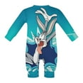 thumbnail image 6 of Looney Tunes Bugs Bunny Baby Long Sleeve Footless, Infant Playsuit Romper Jumpsuits for Boys Girls, 6 of 8