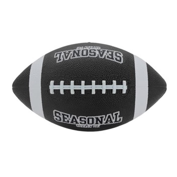 Seasonal Supply Co. Size 6 Rubber Football, Black
