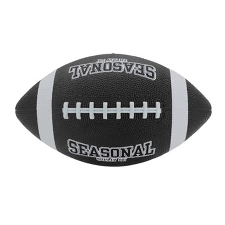 Seasonal Supply Co. Size 6 Rubber Football, Black
