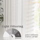thumbnail image 4 of Cortinas Jinchan, mezcla de lino a rayas, 229 cm de largo, color gris, 2 paneles, 4 of 9