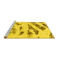 thumbnail image 2 of Ahgly Company Machine Washable Indoor Rectangle Abstract Yellow Modern Area Rugs, 4' x 6', 2 of 4