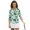 Leaves, variant on HUIACONG Tropical Hibiscus Women Golf Polo Shirts 3/4 Sleeve, Quarter Zip Pullover for Golf, Tennis, Hiking, Running and Daily Casual Wear