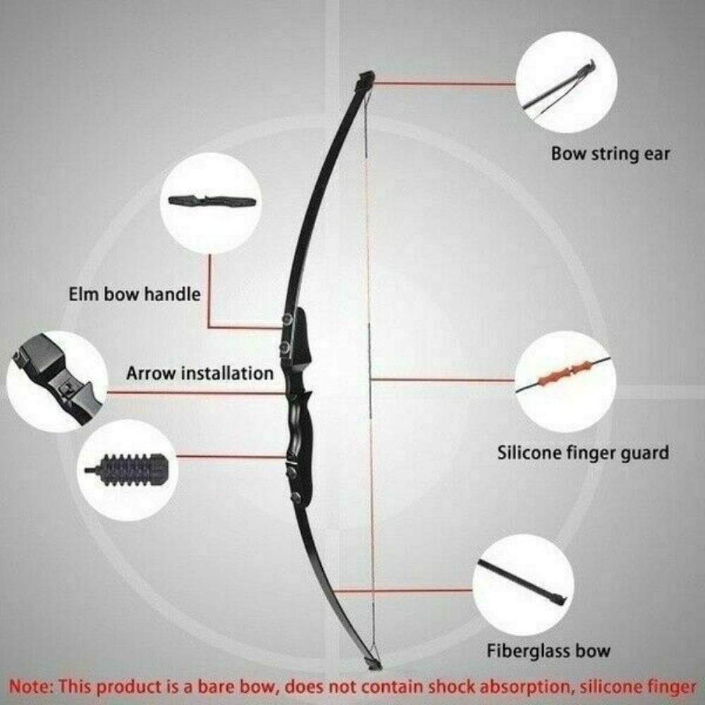 Cocobaby 30/40lbs Archery Recurve Bow Takedown Longbow Training Practice Hunting Target