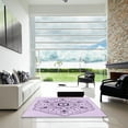 thumbnail image 7 of Ahgly Company Machine Washable Indoor Rectangle Transitional Rich Lilac Purple Area Rugs, 2' x 3', 7 of 7