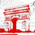 thumbnail image 2 of Grey, Jace 26x26 White Modern Wood Framed Museum Art Print Titled - Paris 5, 2 of 4
