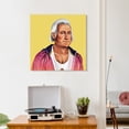 thumbnail image 4 of "Hip George Washington" Frameless Free Floating Reverse Printed Tempered Art Glass Wall Art, 4 of 9