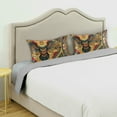 thumbnail image 3 of Yayeee Pillowcase Queen Size Set of 2 Satin Wrinkle Resistant Pillow Case, Retro Abstract Eagle, 3 of 8