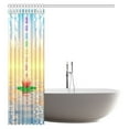 thumbnail image 3 of MYPOP Chakras Shower Curtain, Chakra Icons in Sky from a Water Lily Lotus Flower in Sea Sacred Relax Theme Fabric Bathroom Shower Curtain 60 X 72 Inches, 3 of 3