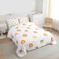 thumbnail image 3 of Homewish Cartoon Tiger Lion 3 Pieces Queen Comforter Set For Kids Boys Girls,Kawaii Rainbow Ultra Soft Bedding Sets,Starry Sky Bedding Comforter Set,Microfiber Bedroom Decor,Reversible, 3 of 8