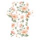 thumbnail image 4 of Fiudx Ofertas Flash Artículos En Oferta Blusas con Estampado Floral para Mujer, Camiseta con Hombros Descubiertos, Camiseta de Manga Corta con Cuello En V, 4 of 4