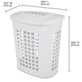 Sterilite 2.3 Bushel LiftTop Laundry Hamper Plastic Adult, White