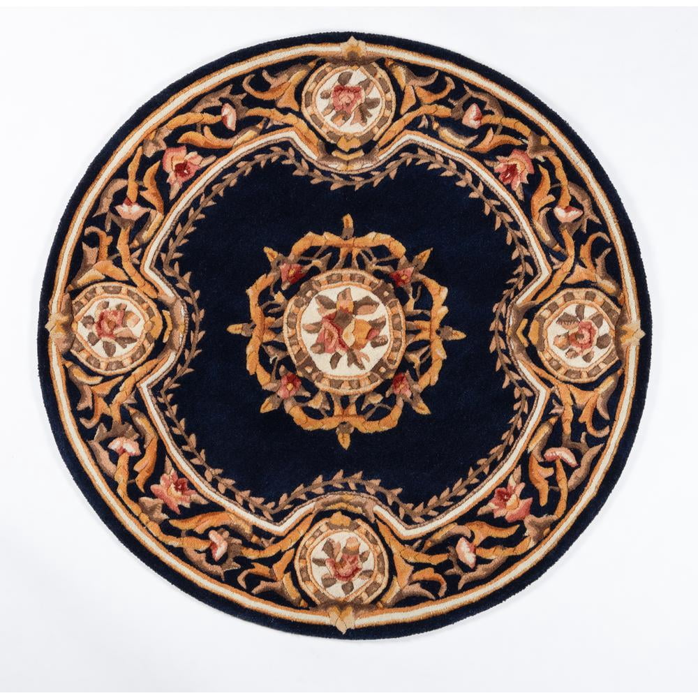 Momeni Harmony India Hand Tufted Wool Transitional Blue Area Rug 8' X 11'