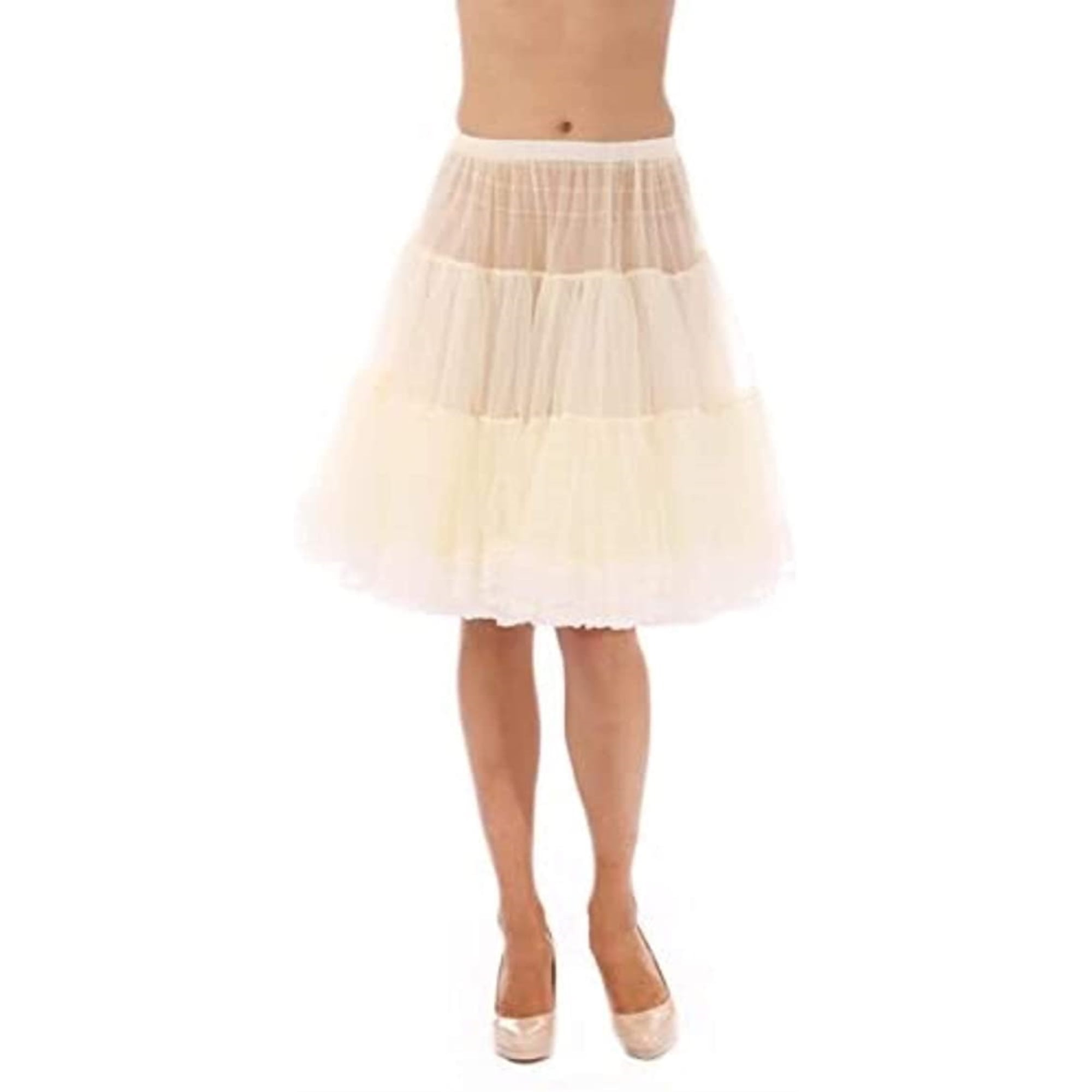 Malco Modes Zooey Luxury Chiffon Adult Petticoat Slip Adjustable 