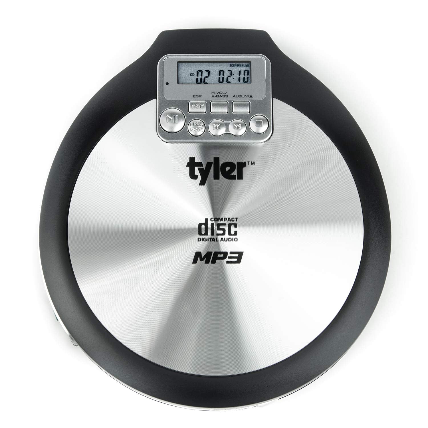 Tyler TDM-01 Portable CD Player Compact 40/100 sec Anti-Skip CD/MP3 Player ‚ Programmable Memory ‚ X-Bass Sound - Lightweight & Shockproof ‚ Rechargeable Battery Function & Pro-Earbuds