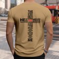 thumbnail image 5 of Ankishi Christian Shirts for Men Cross Crewneck Trendy Cotton T Shirts Summer Casual Clothes for Travel Commuting, 5 of 7