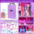 thumbnail image 2 of Armario K.T. Fancy de Dolls & Accessories con armario morado 11.5, 2 of 9