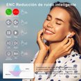thumbnail image 3 of Audífonos Inalámbricos Bluetooth 5.3 de Transparente Auriculares con Microfono y Cargador USB+PD Tipo-C 33W Ehuebsd  para iPhone Samsung Huawei Laptop, 3 of 8