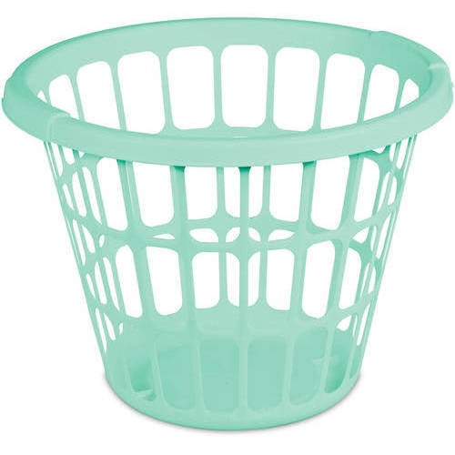 35L Flexible Plastic Laundry Washing Basket Clothes Bedding Bathroom Storage Bin 