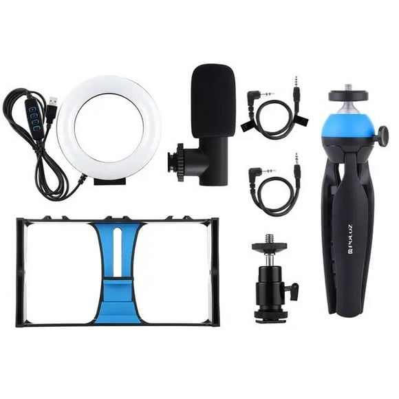 Veo apparatus for vlogging, 4 in 1, live stream, 4.6 inches, LED, light ring,