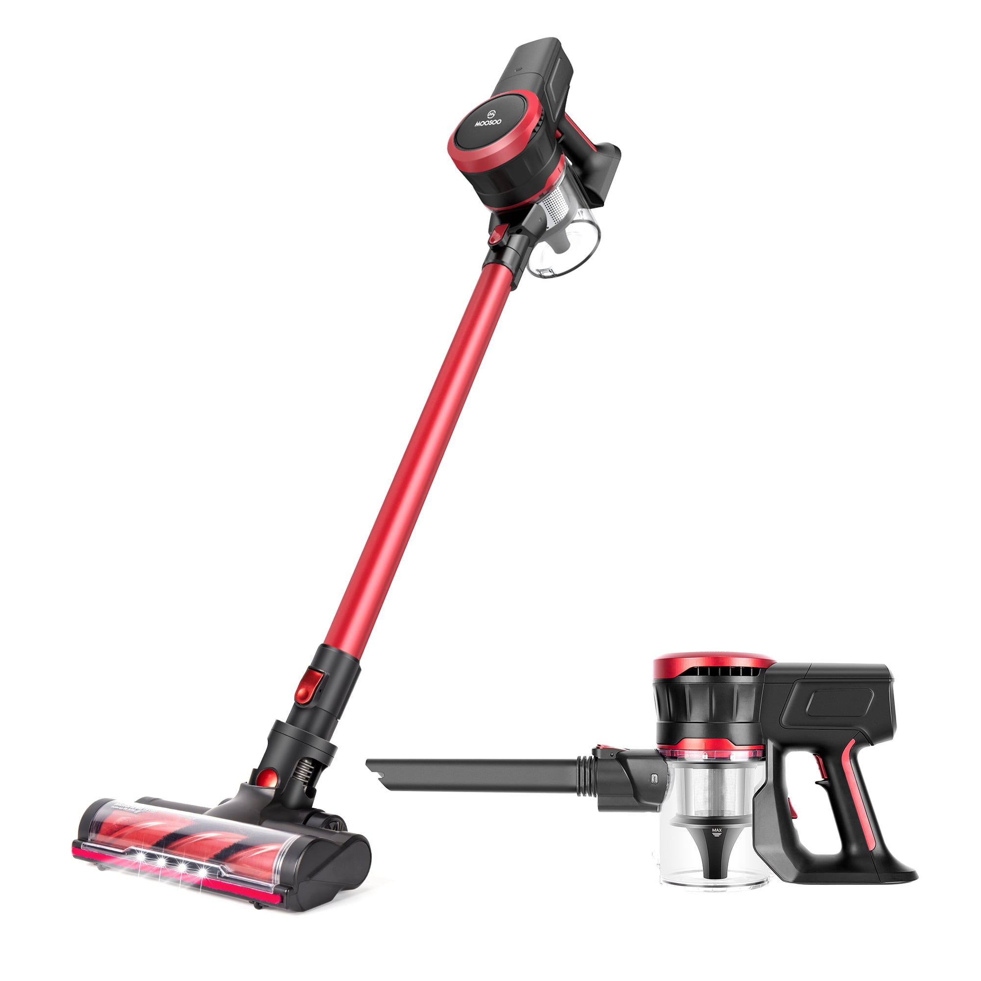 MOOSOO K17 Cordless Vacuum 2in1 Lightweight Stick Vacuum Cleaner