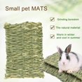 thumbnail image 3 of ievspot 1 Pcs Grass Mat for Rabbit Bunny Chew Toys,Small Animal Woven Bed Mat Chew Toy for Guinea Pig Chinchilla Squirrel Hamster and Small Animal, 3 of 8